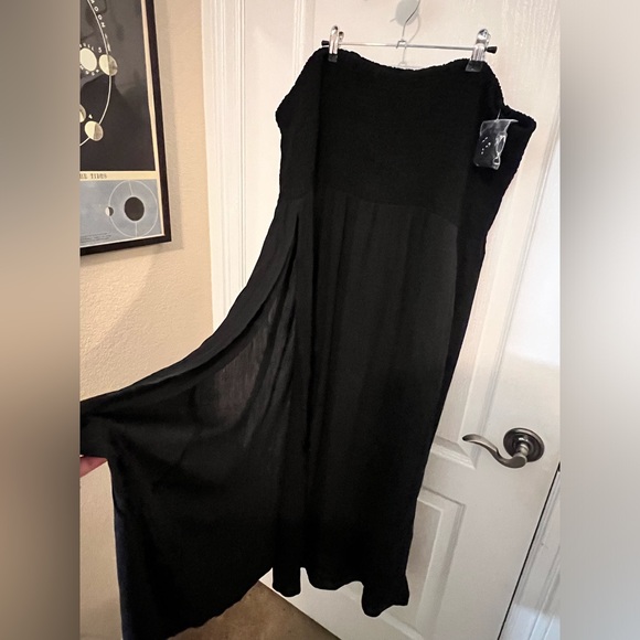 Wild Fable | Women's Smocked High Slit Convertible Cover Up Dress | 3X - Picture 3 of 7